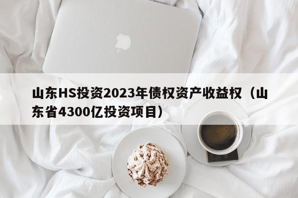 山东HS投资2023年债权资产收益权（山东省4300亿投资项目）