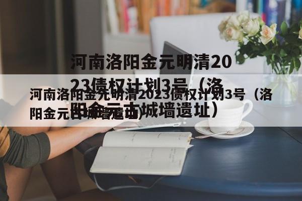 河南洛阳金元明清2023债权计划3号（洛阳金元古城墙遗址）