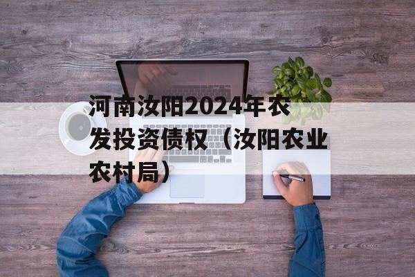 河南汝阳2024年农发投资债权（汝阳农业农村局）